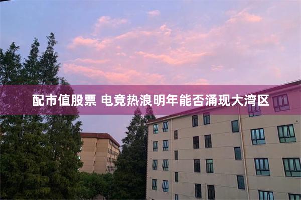 配市值股票 电竞热浪明年能否涌现大湾区