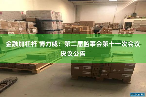 金融加杠杆 博力威：第二届监事会第十一次会议决议公告