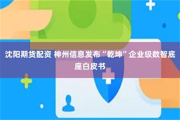 沈阳期货配资 神州信息发布“乾坤”企业级数智底座白皮书