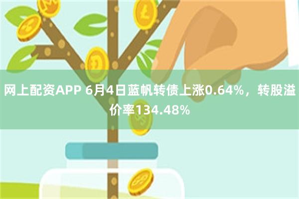 网上配资APP 6月4日蓝帆转债上涨0.64%，转股溢价率134.48%