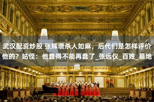 武汉配资炒股 张辉瓒杀人如麻，后代们是怎样评价他的？姑侄：他蠢得不能再蠢了_张远仪_百姓_墓地