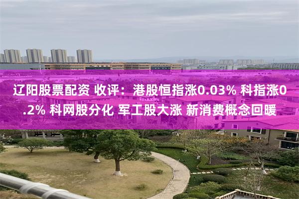 辽阳股票配资 收评：港股恒指涨0.03% 科指涨0.2% 科网股分化 军工股大涨 新消费概念回暖